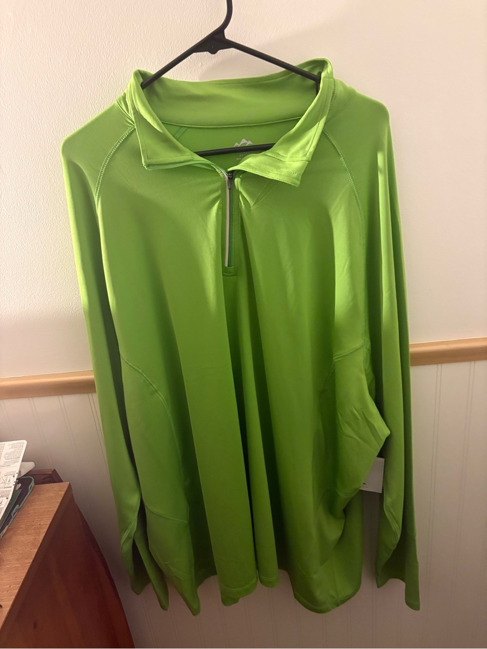 Lightweight Lime Half-Zip Pullover Jacket - Women